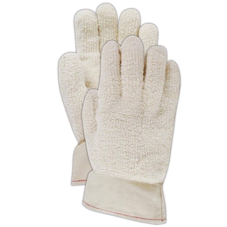 Magid TerryMaster PT944R Medium Weight LoopsOut Terrycloth Gloves, 12PK PT944RBT